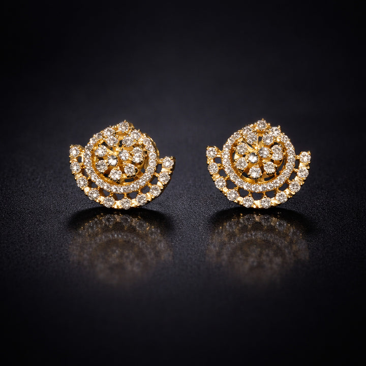 Golden Floral Mangalsutra Set