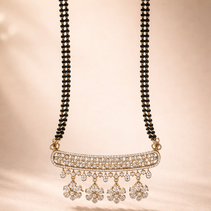 Floral Drop Bar Mangalsutra Set