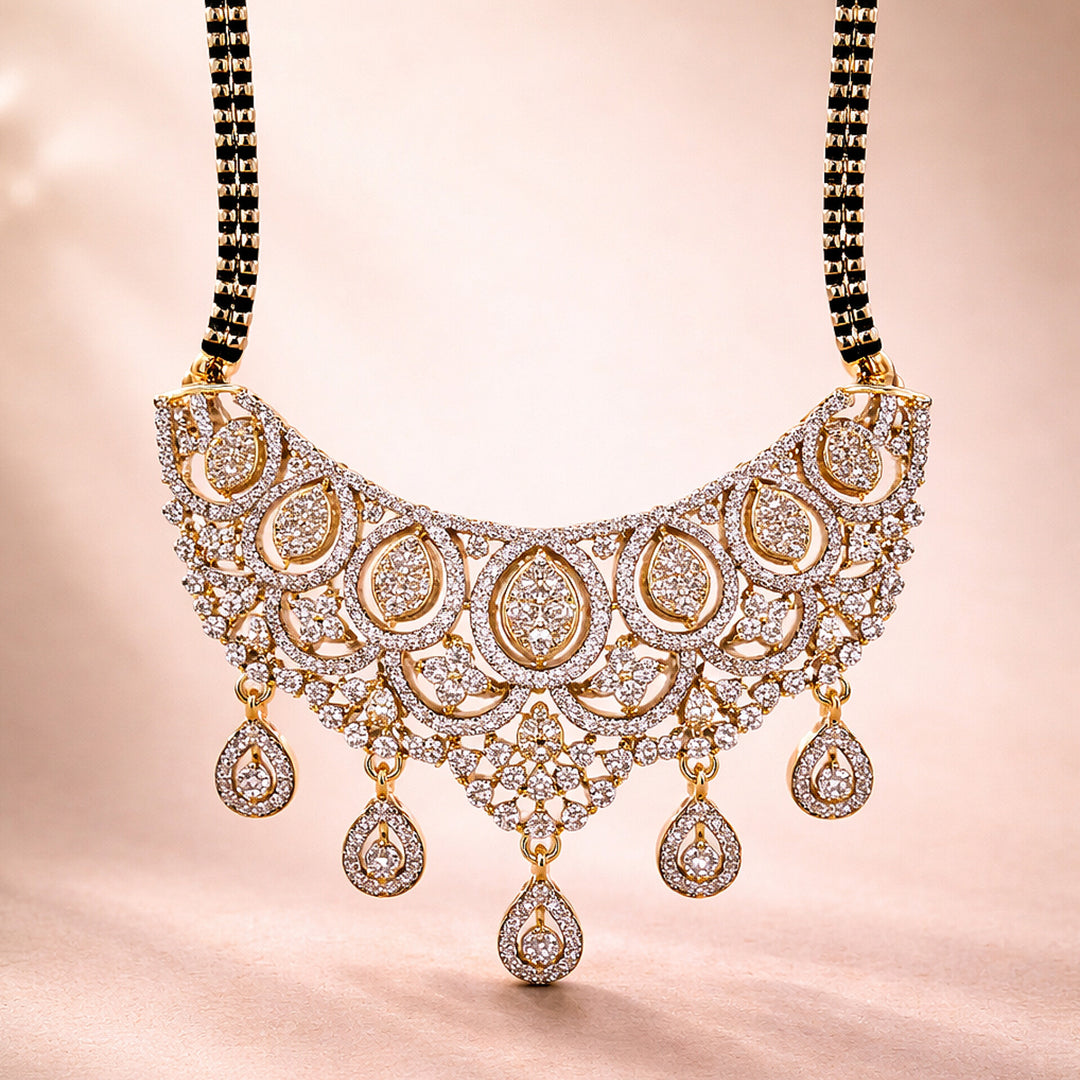Teardrop Bridal Mangalsutra Set