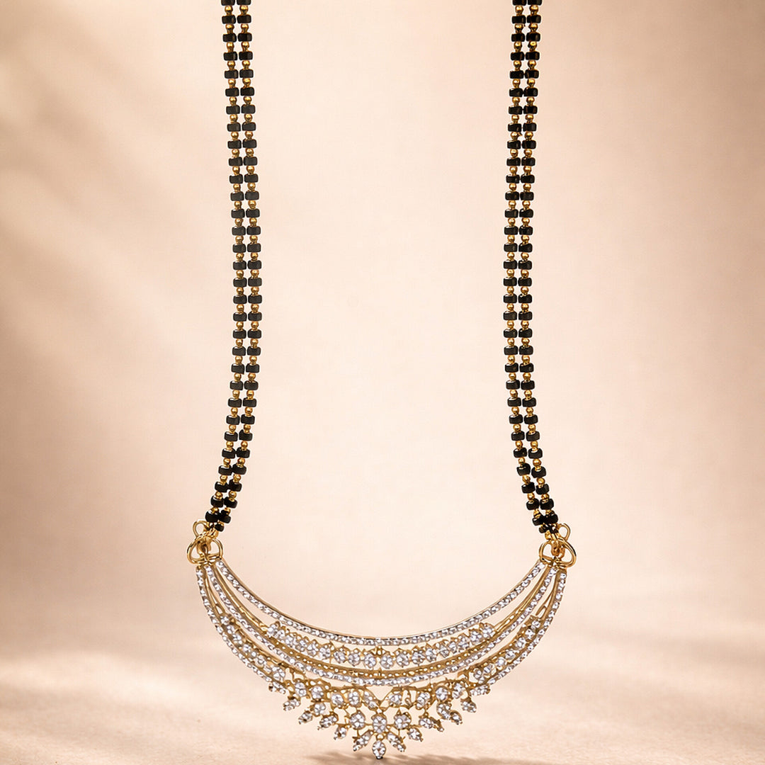 Elegant Curve Sparkle Mangalsutra