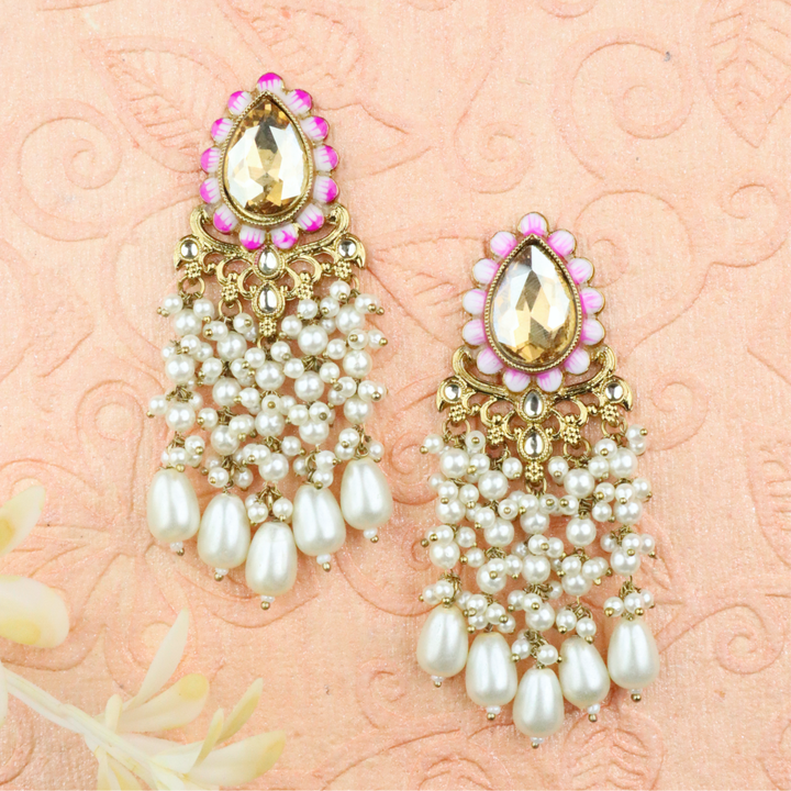 Long Brass Earring P4205