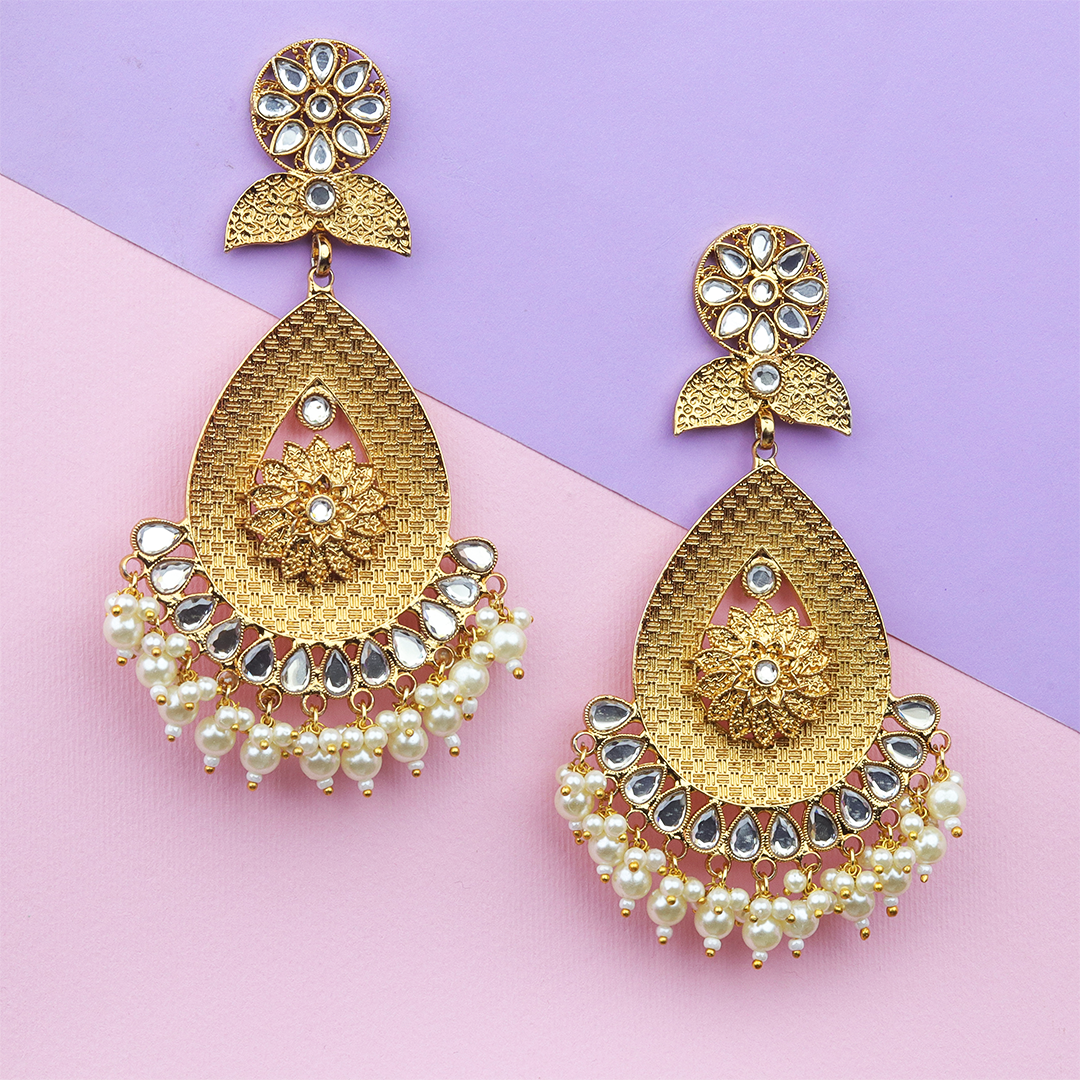 Long Brass Earring P1100