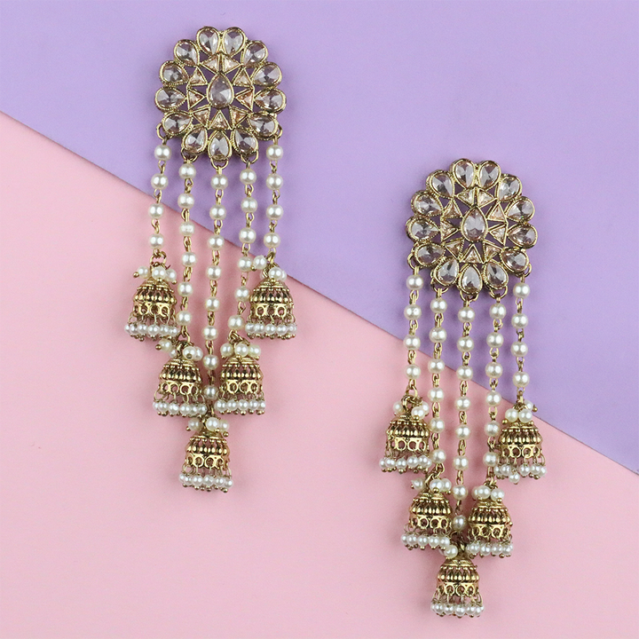 Long Brass Earring P0001