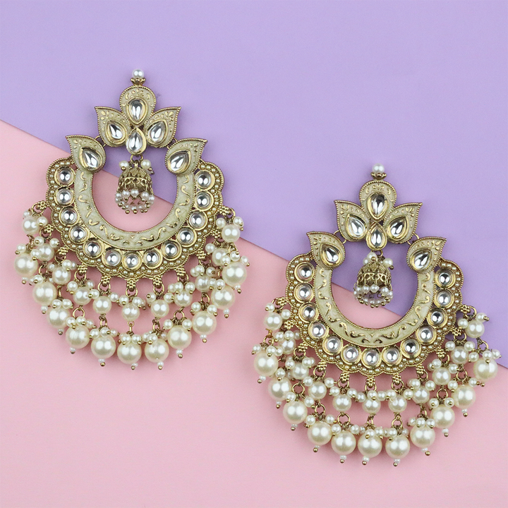 Long Brass Earring P4412