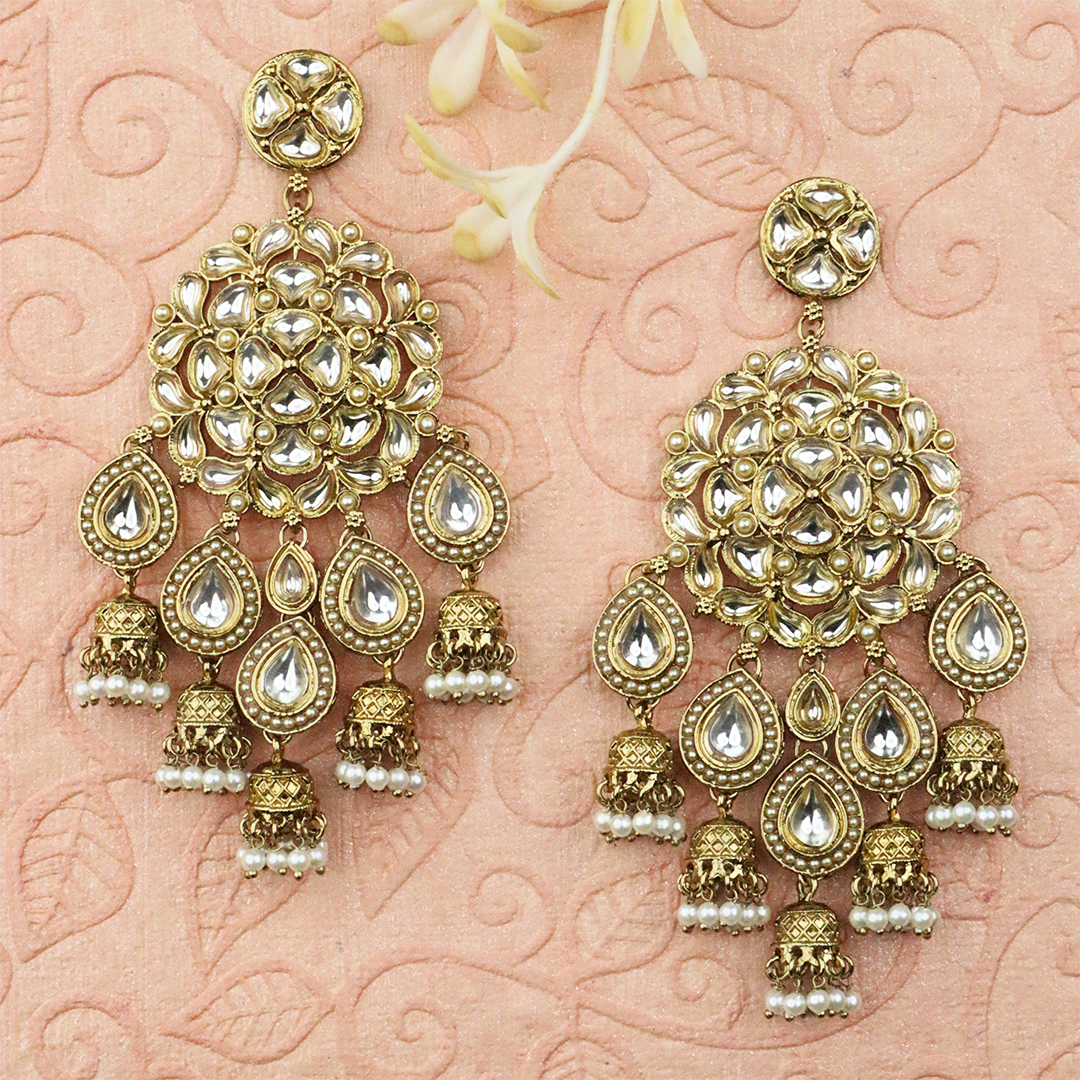 Long Brass Earring P4233