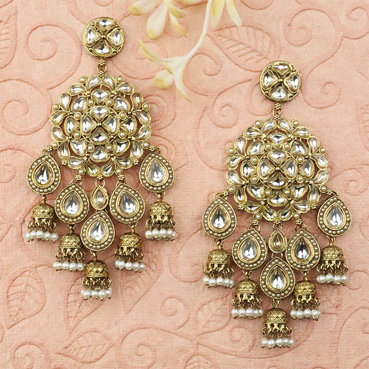 Long Brass Earring P4233