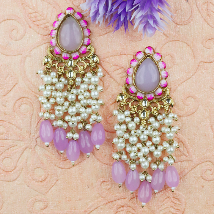 Long Brass Earring P4205