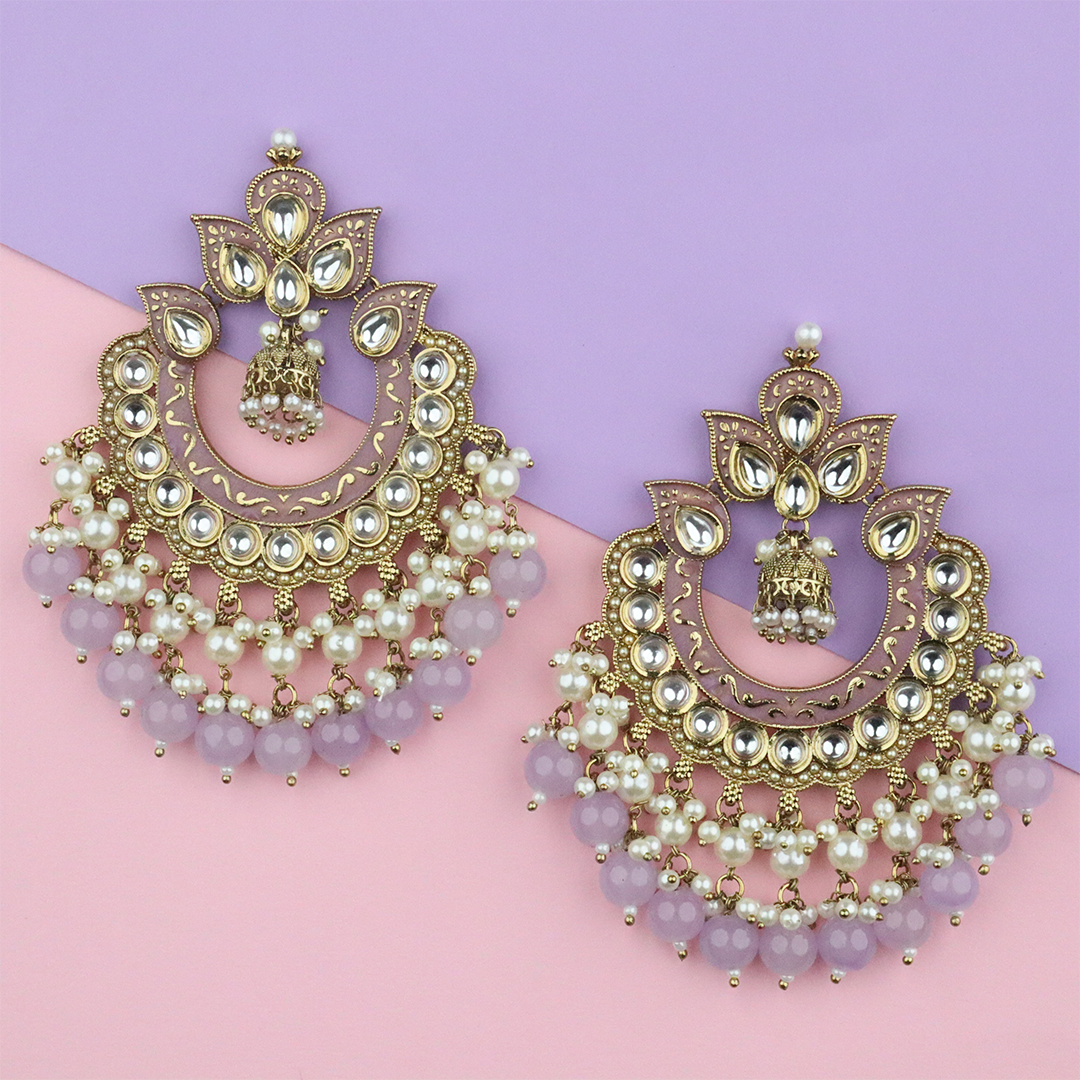 Long Brass Earring P4412