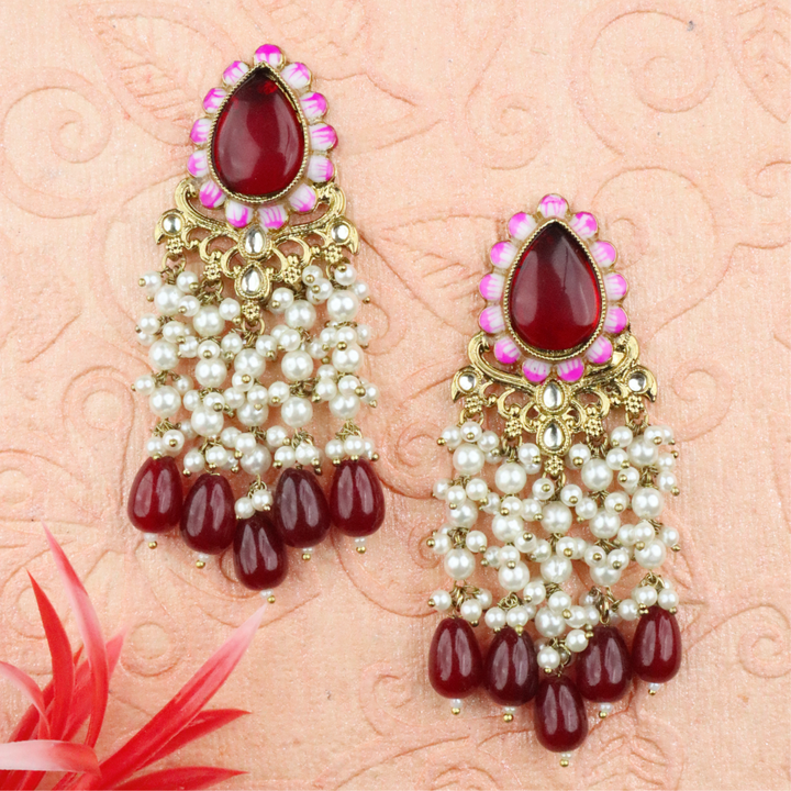 Long Brass Earring P4205