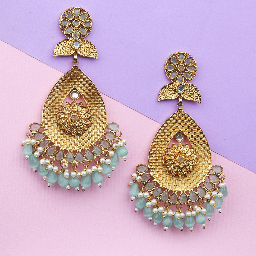 Long Brass Earring P1100