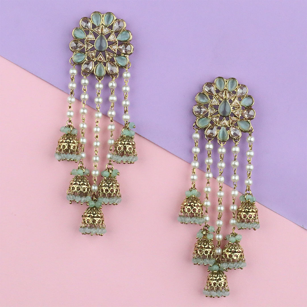 Long Brass Earring P0001