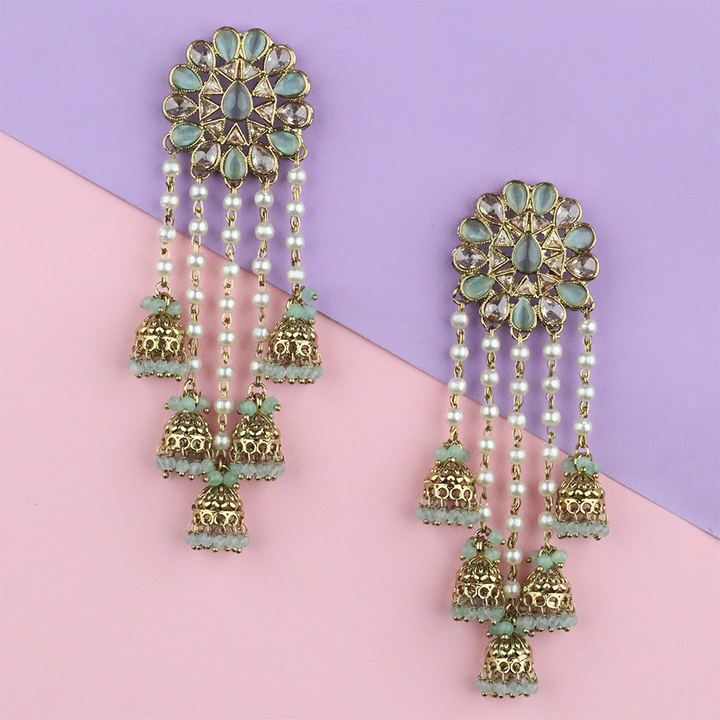 Long Brass Earring P0001