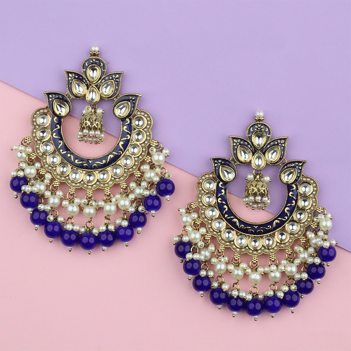 Long Brass Earring P4412