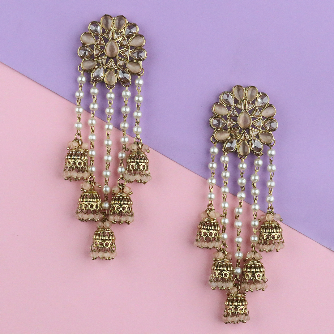 Long Brass Earring P0001