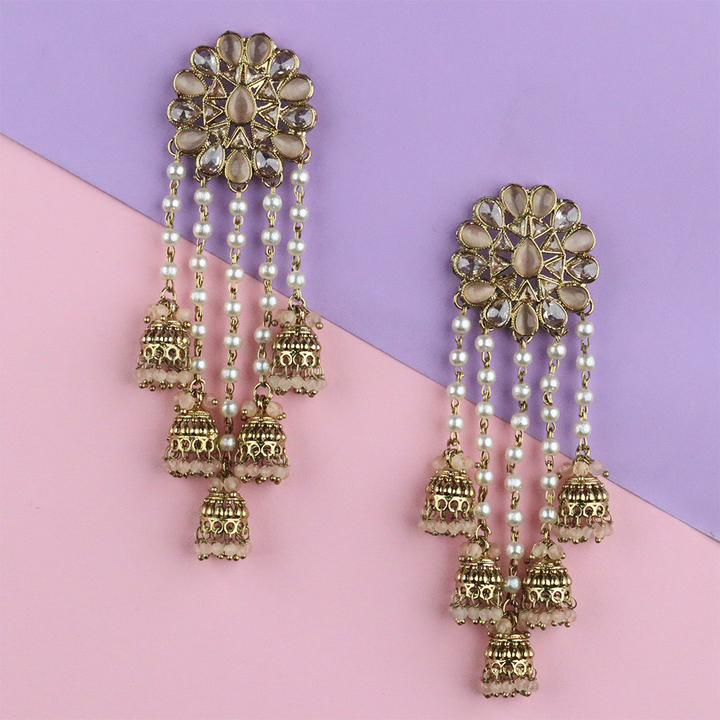 Long Brass Earring P0001