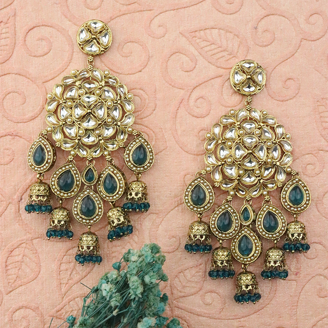 Long Brass Earring P4233