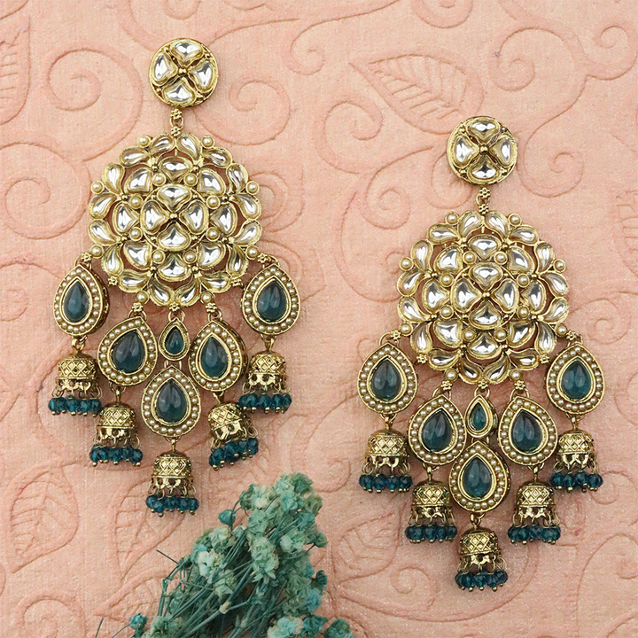 Long Brass Earring P4233