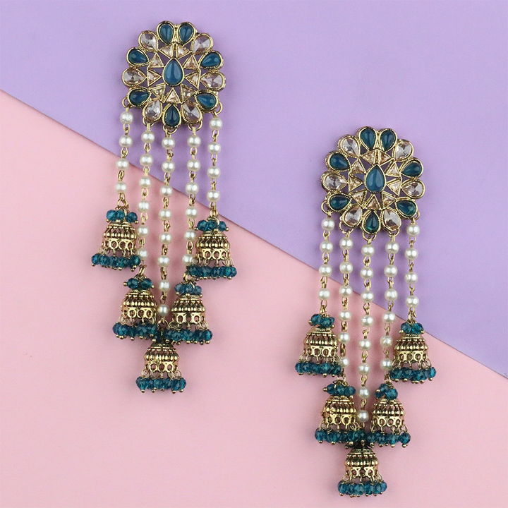 Long Brass Earring P0001