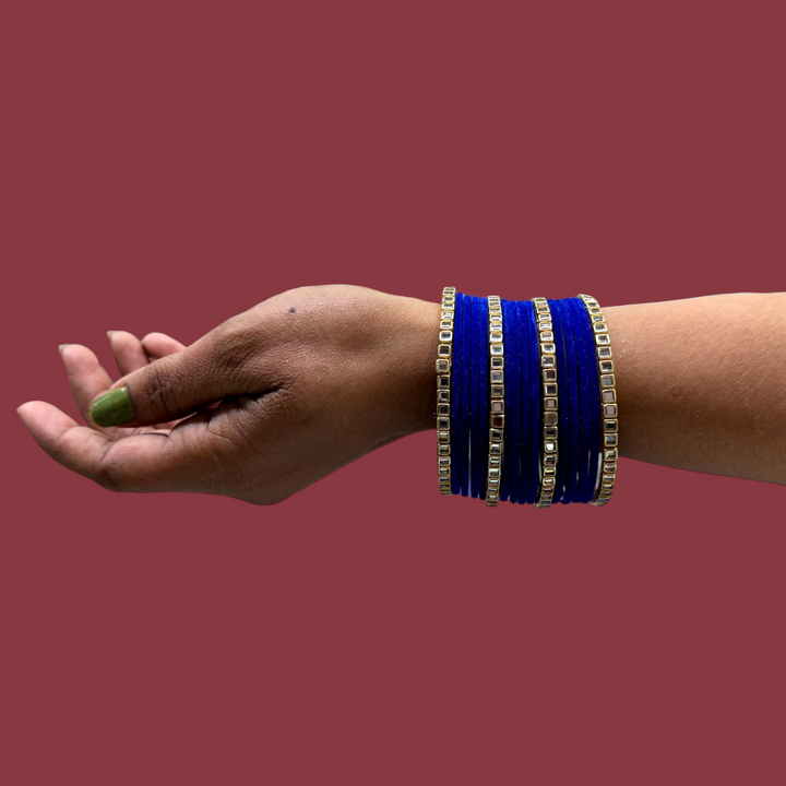 Metal Bangles with Lac Kada PMB001