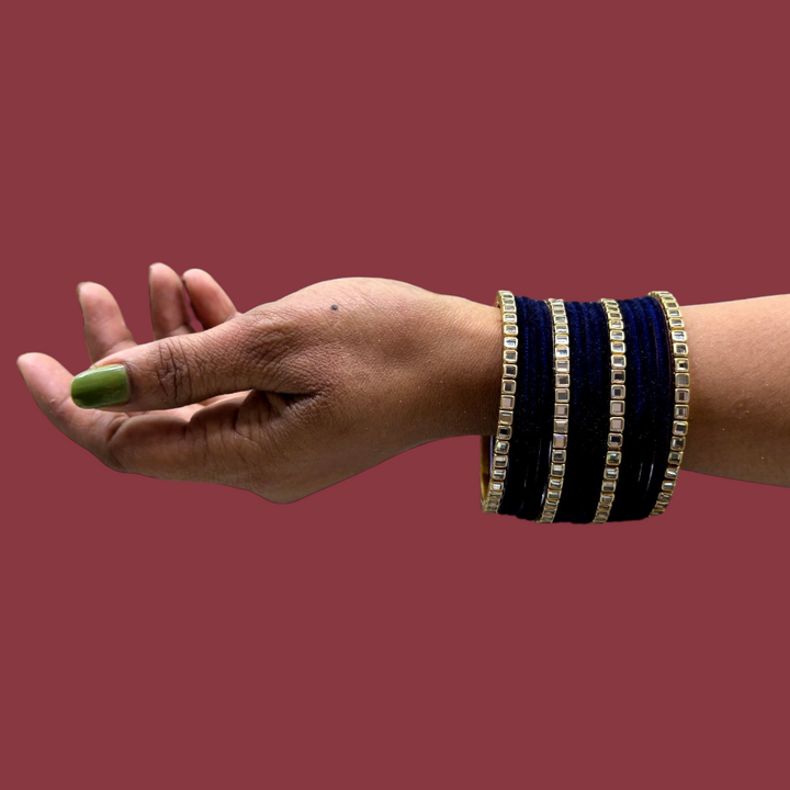 Metal Bangles with Lac Kada PMB001