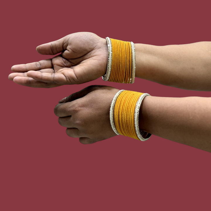 Metal Bangles with Pearl Kada PMB002