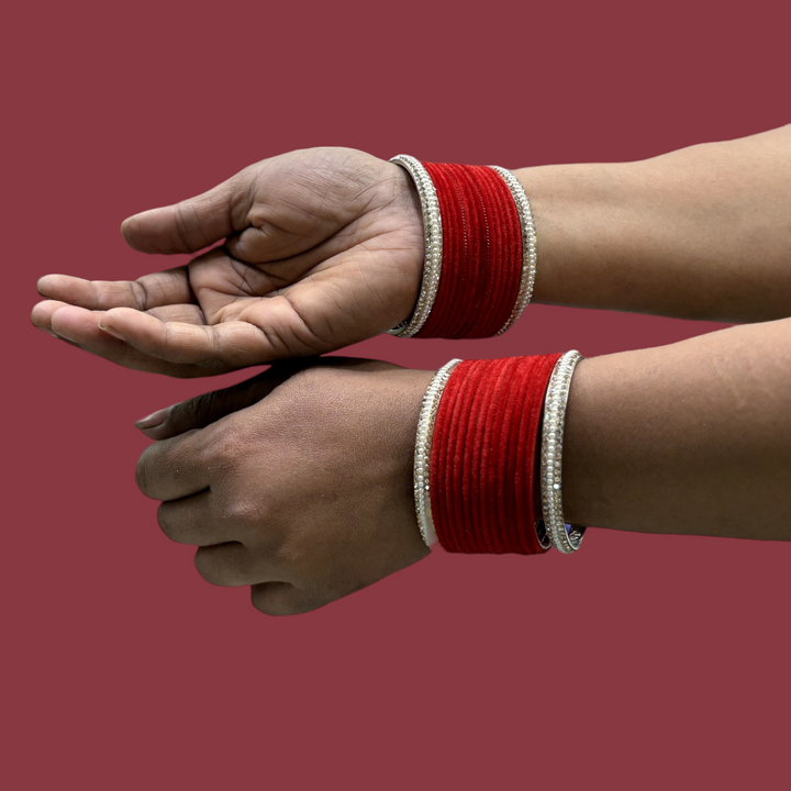 Metal Bangles with Pearl Kada PMB002