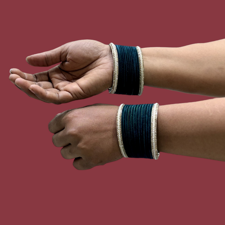 Metal Bangles with Pearl Kada PMB002