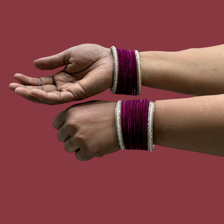 Metal Bangles with Pearl Kada PMB002