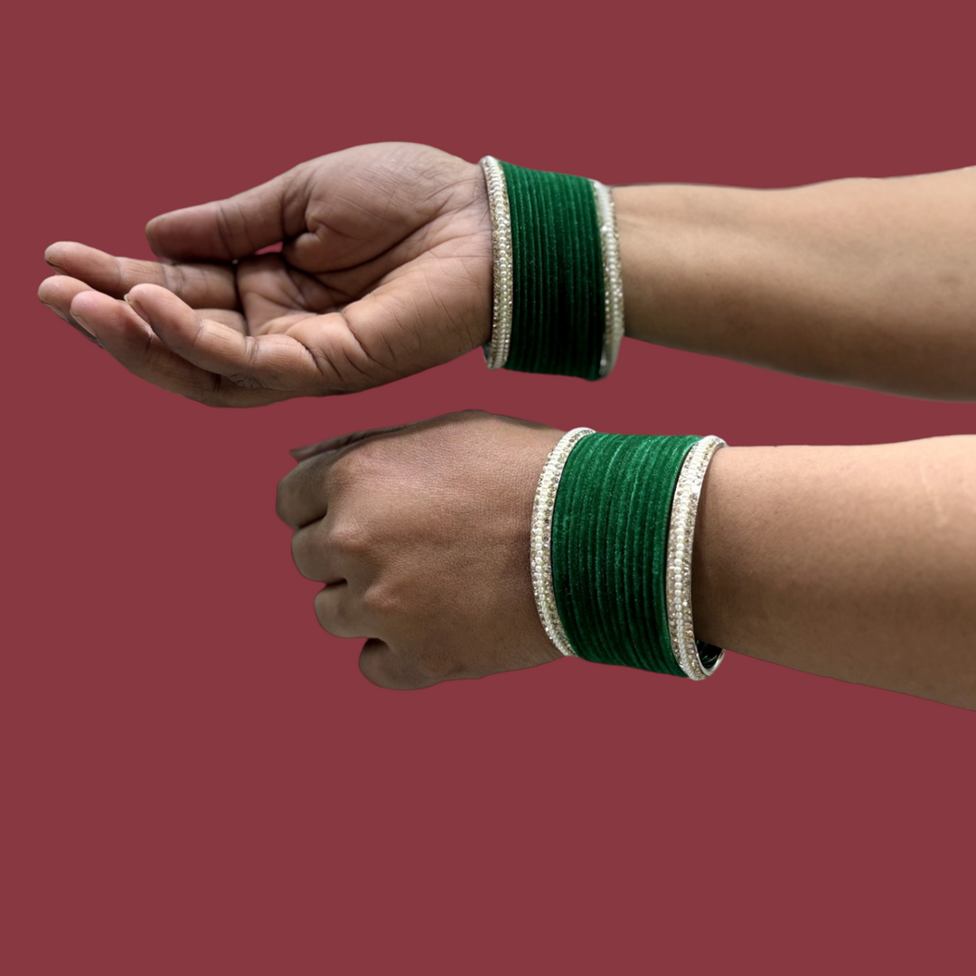 Metal Bangles with Pearl Kada PMB002