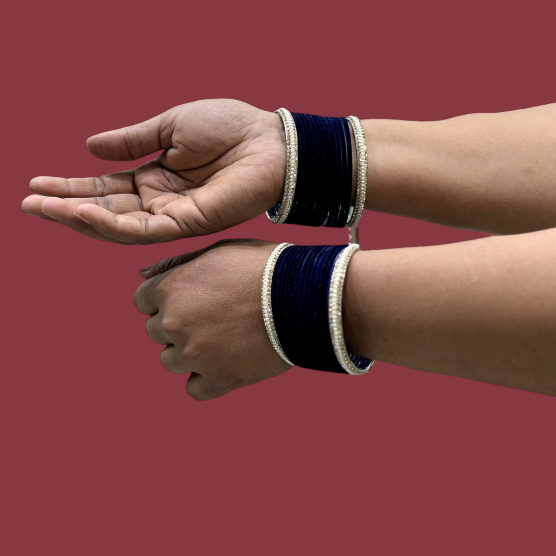 Metal Bangles with Pearl Kada PMB002