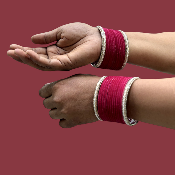 Metal Bangles with Pearl Kada PMB002