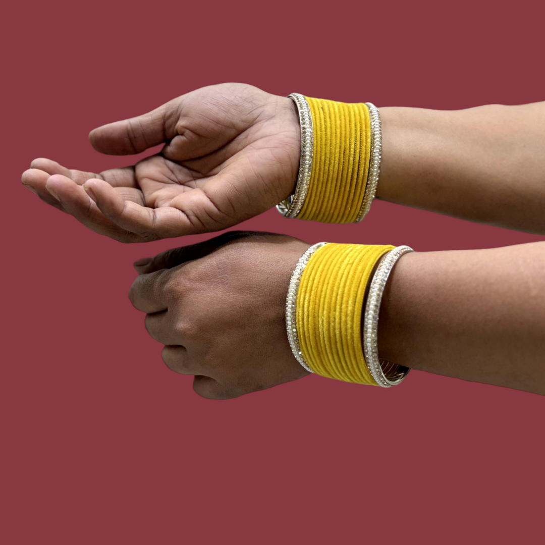 Metal Bangles with Pearl Kada PMB002