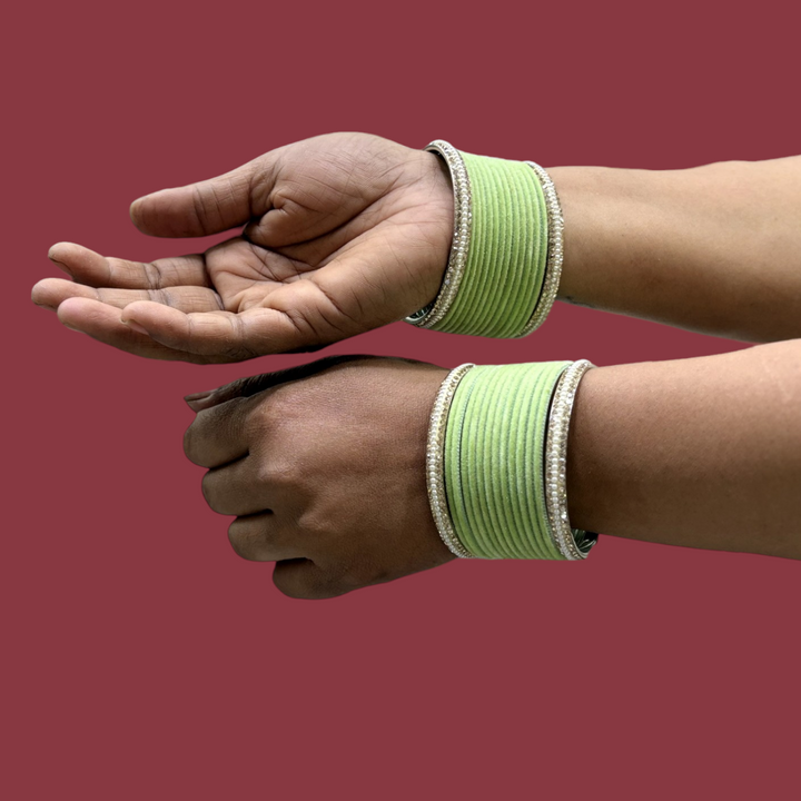 Metal Bangles with Pearl Kada PMB002