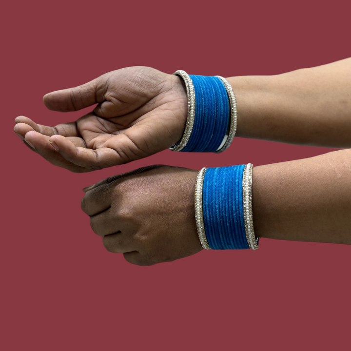 Metal Bangles with Pearl Kada PMB002