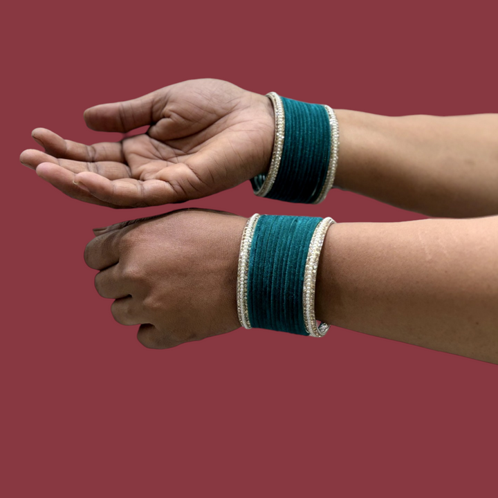 Metal Bangles with Pearl Kada PMB002