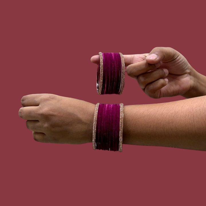 Metal Bangles with Rose Gold Kada PMB003