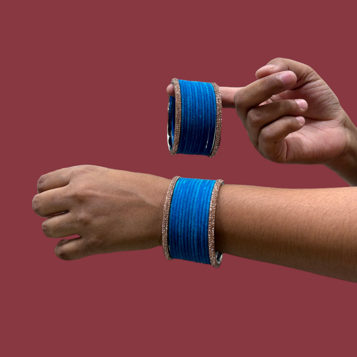 Metal Bangles with Rose Gold Kada PMB003