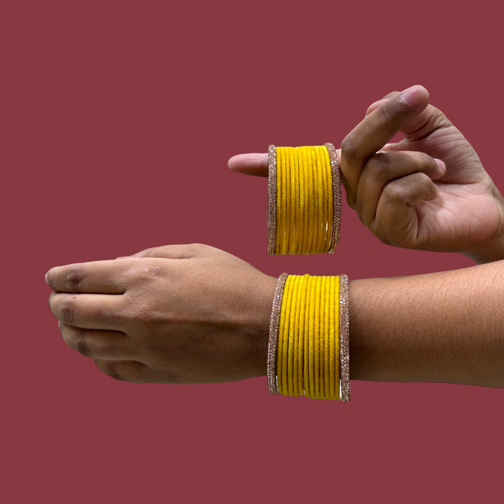 Metal Bangles with Rose Gold Kada PMB003