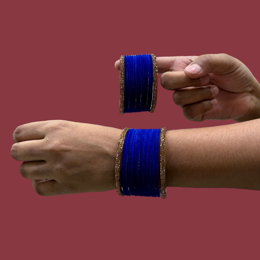 Metal Bangles with Golden Kada PMB005