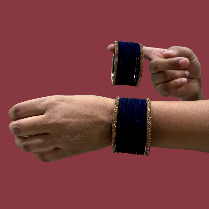 Metal Bangles with Golden Kada PMB005