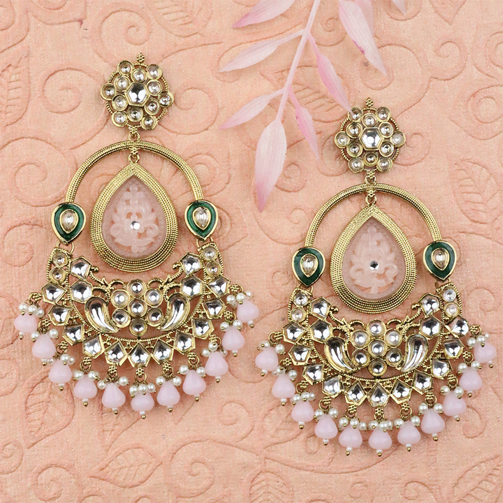 Long Brass Earring P4267