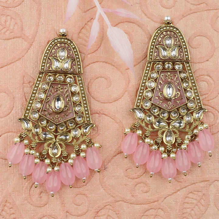 Long Brass Earring P4407