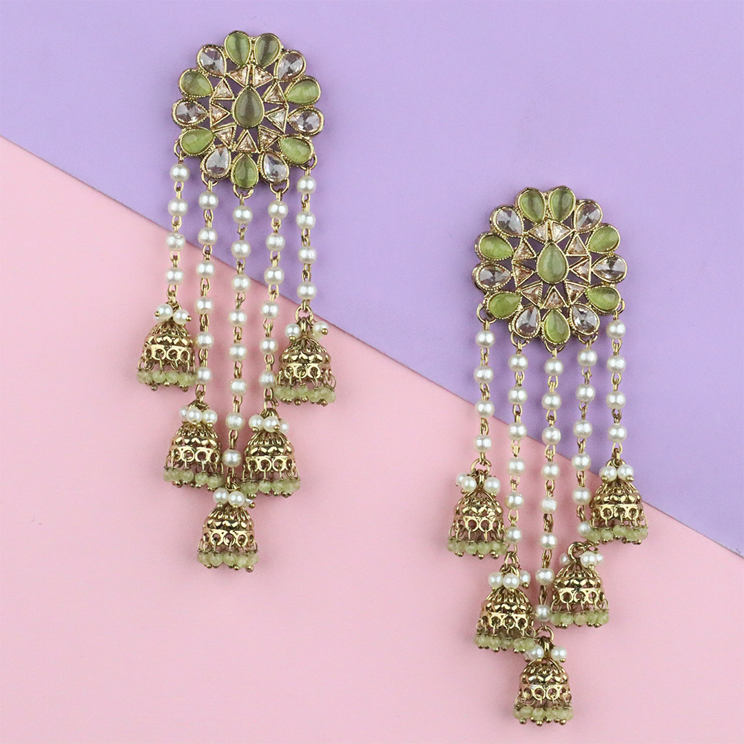 Long Brass Earring P0001