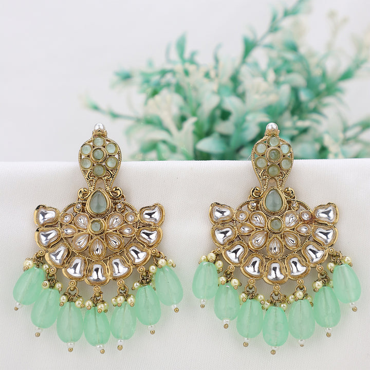 Short Brass Earring P4459