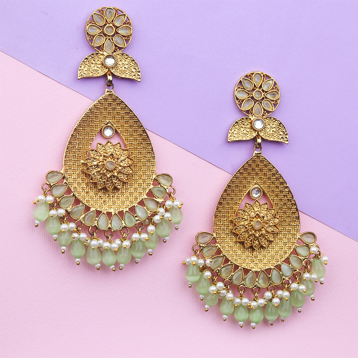 Long Brass Earring P1100