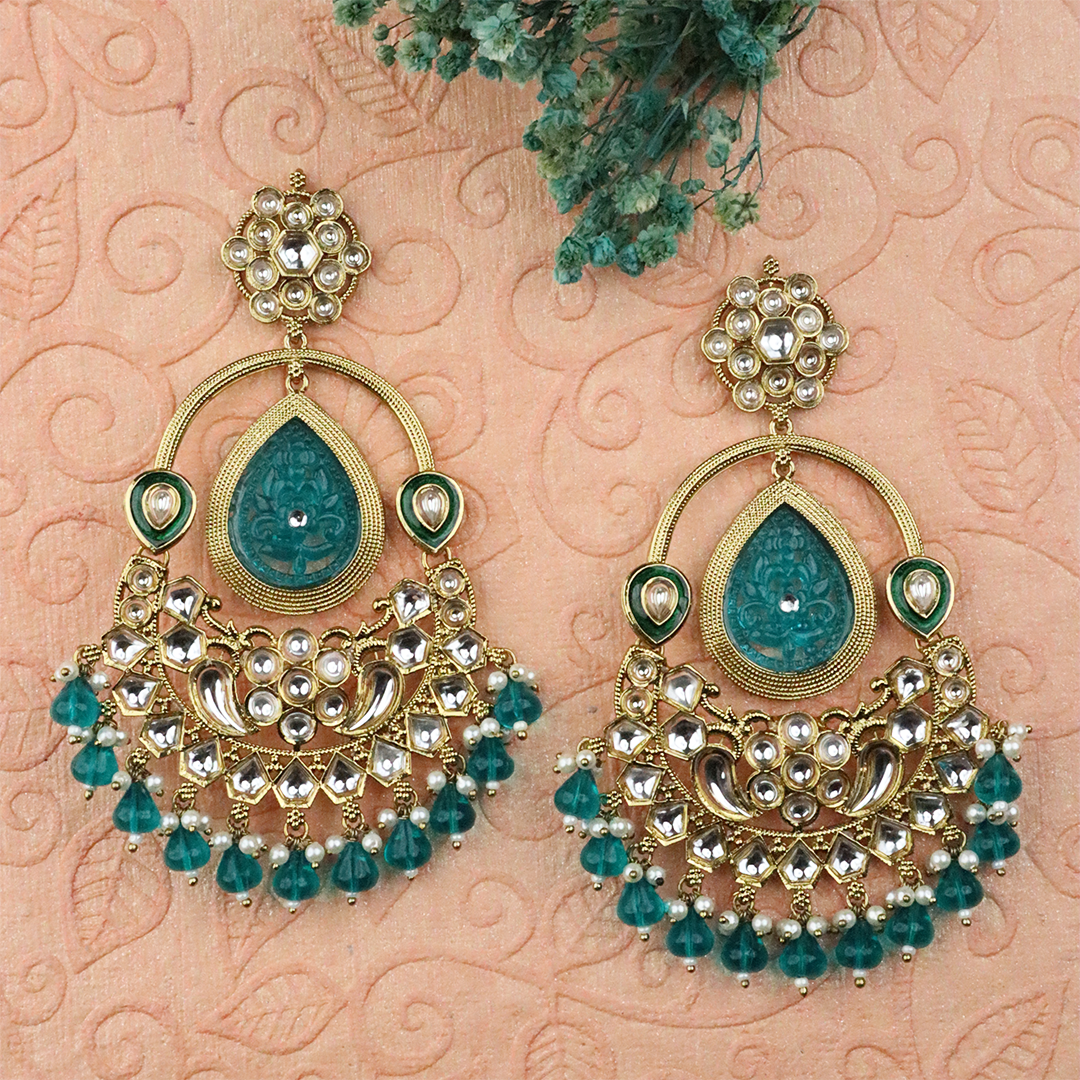 Long Brass Earring P4267