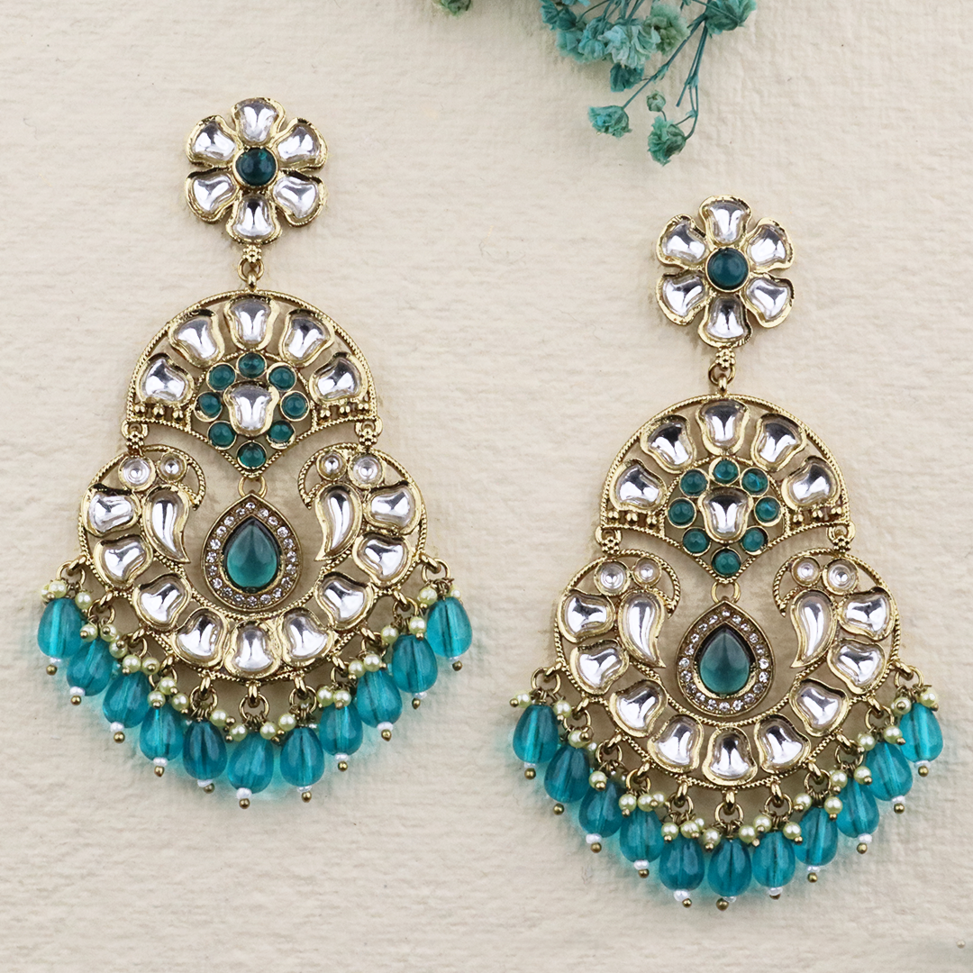 Long Brass Earring P4339