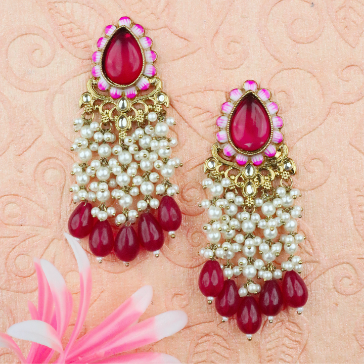 Long Brass Earring P4205