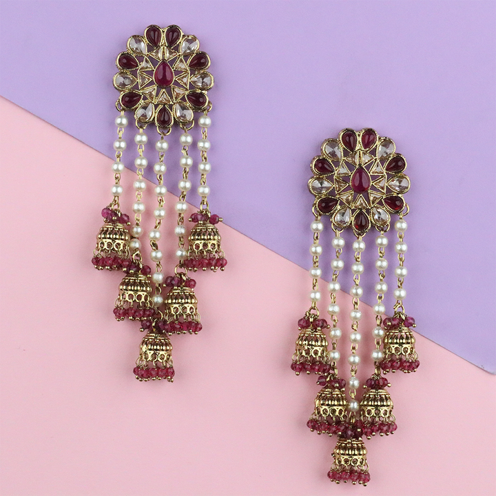 Long Brass Earring P0001