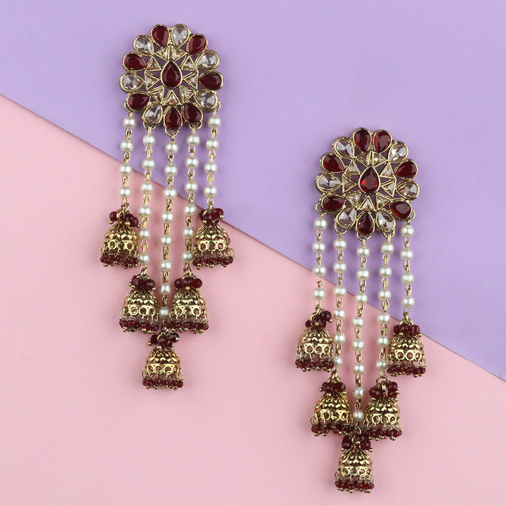 Long Brass Earring P0001